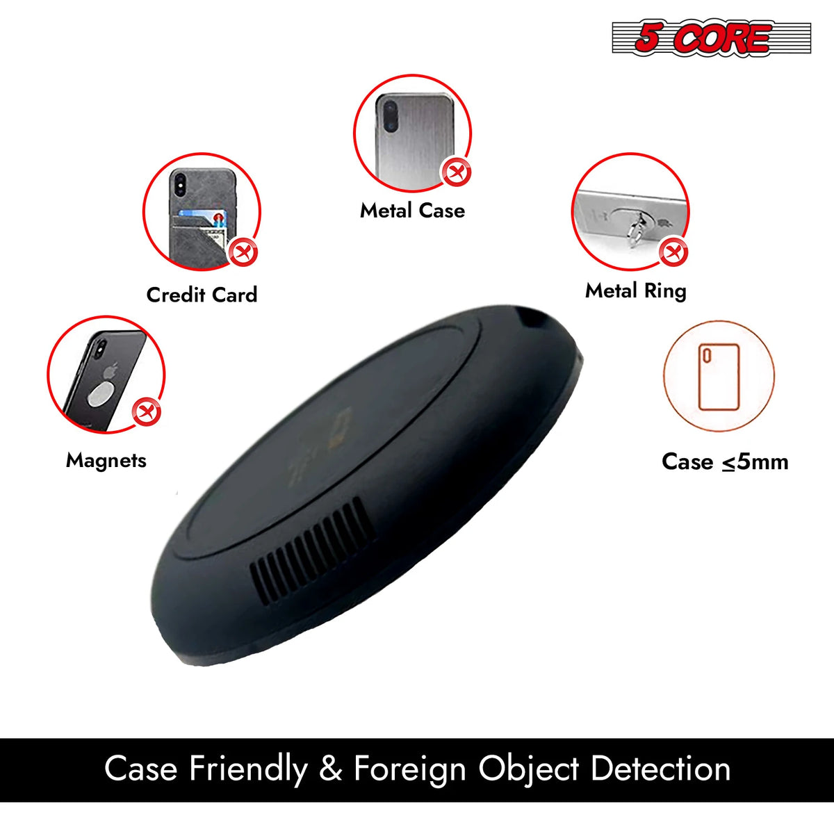 Ultra-Slim 15W Qi Fast Wireless Charging Pad