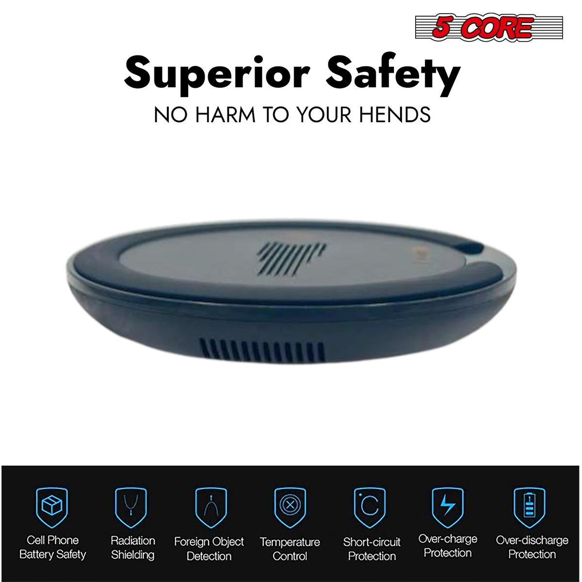 Ultra-Slim 15W Qi Fast Wireless Charging Pad