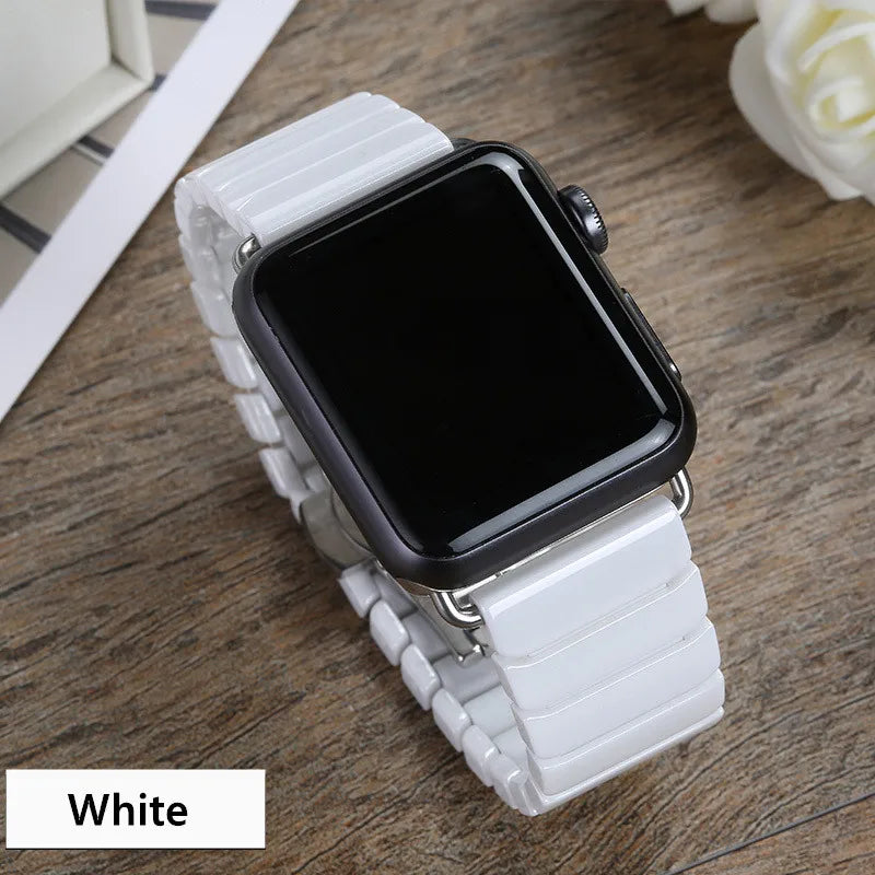 Correa de eslabones de cerámica premium para Apple Watch