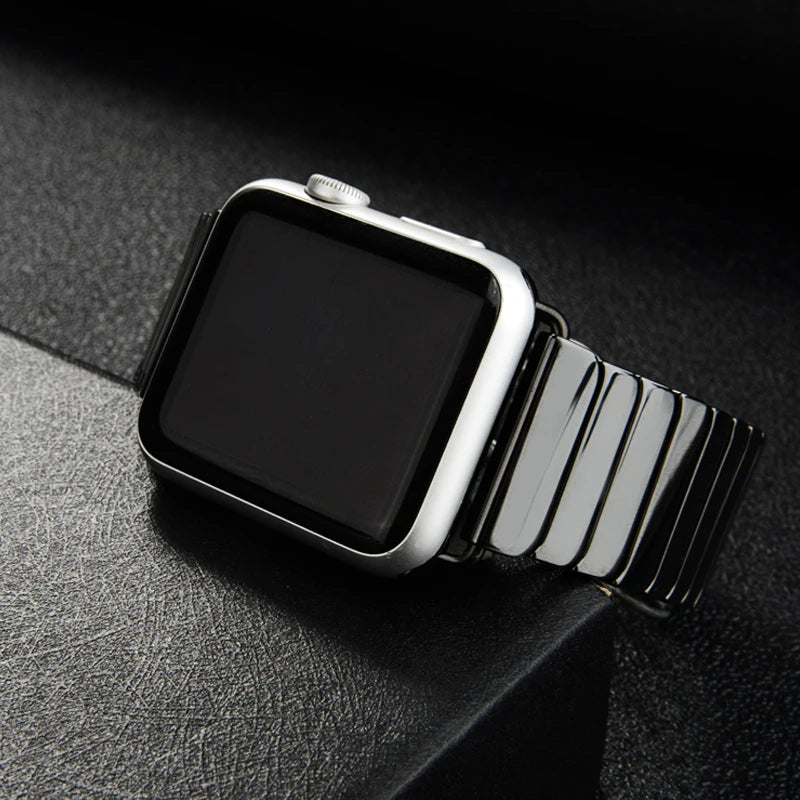 Correa de eslabones de cerámica premium para Apple Watch