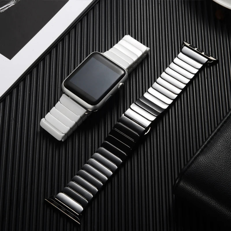 Premium Ceramic Link Bracelet for Apple Watch