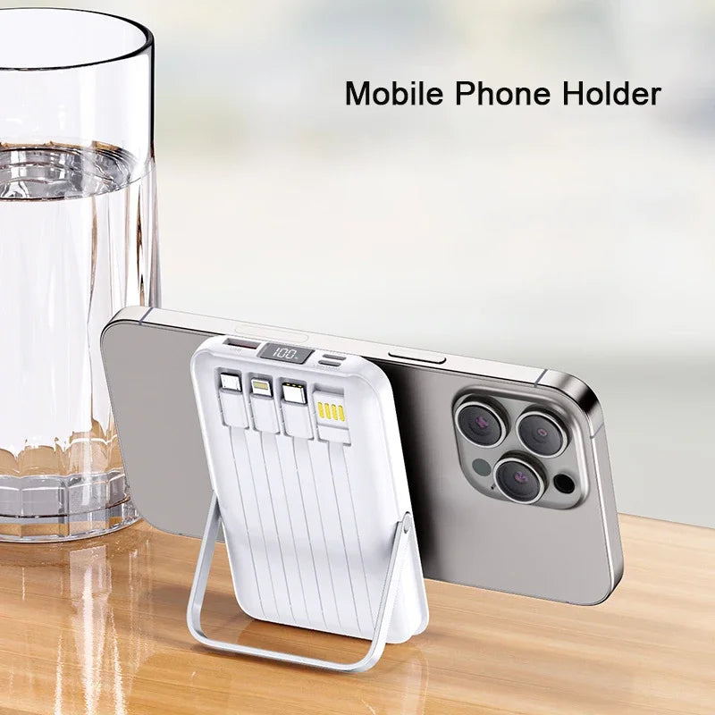 Power bank magnético de 10000mAh con soporte plegable