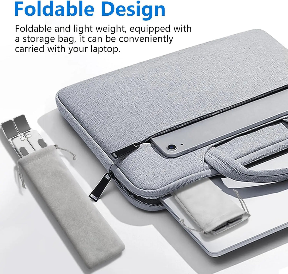 Foldable Aluminum Adjustable Laptop Stand