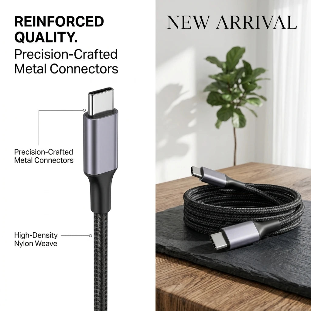 Braided USB-C to USB-C cable – image 5