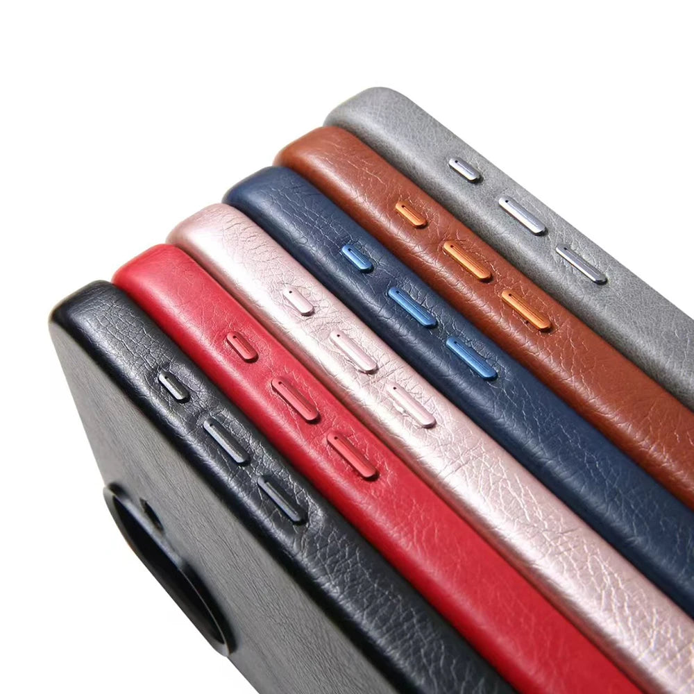 Magnetic Leather Texture Case for iPhone
