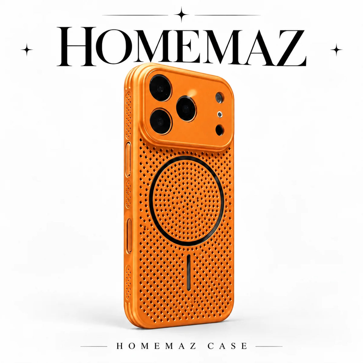 Funda magnética con disipación de calor tipo panal para iPhone