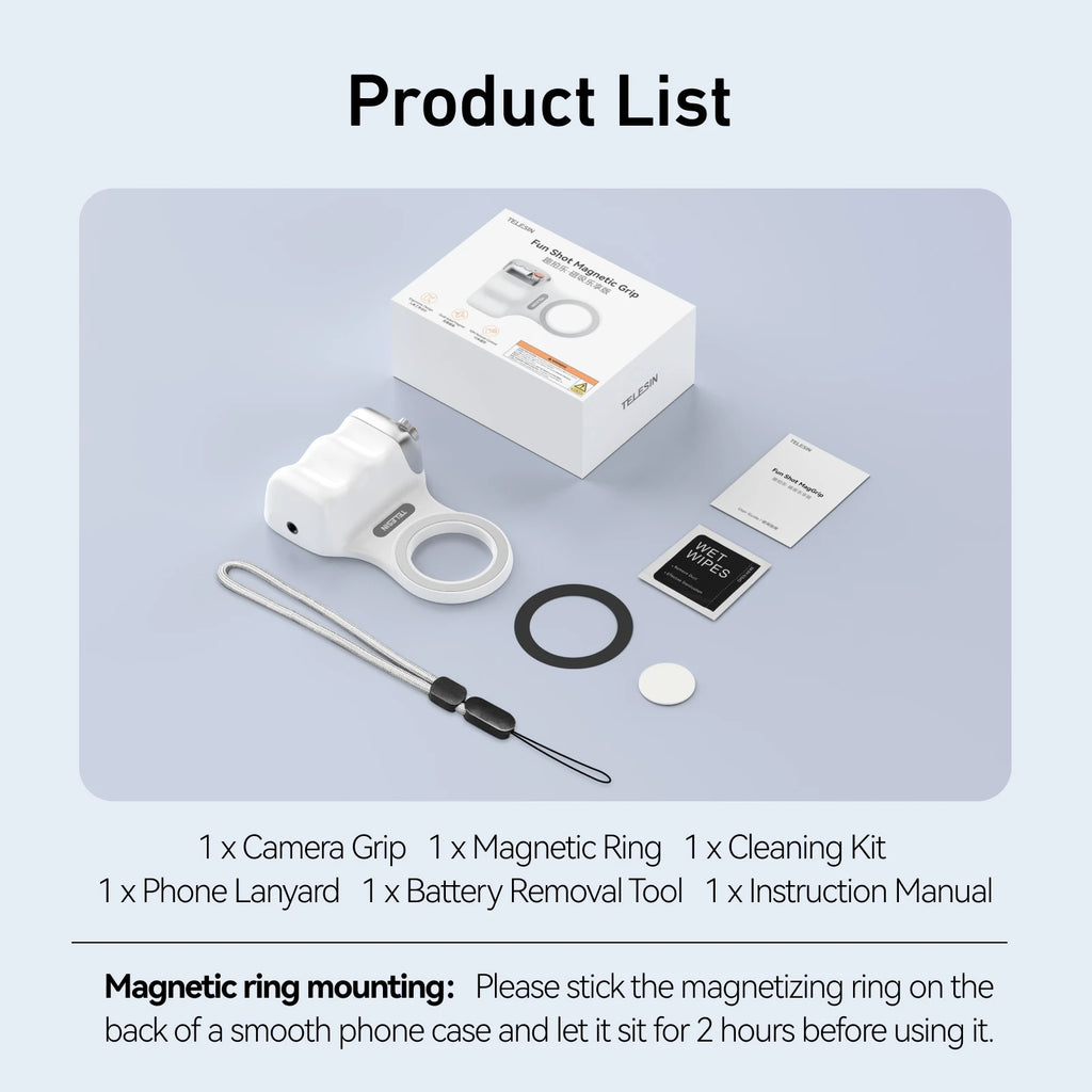 Magnetic phone camera grip – Grip Only edition