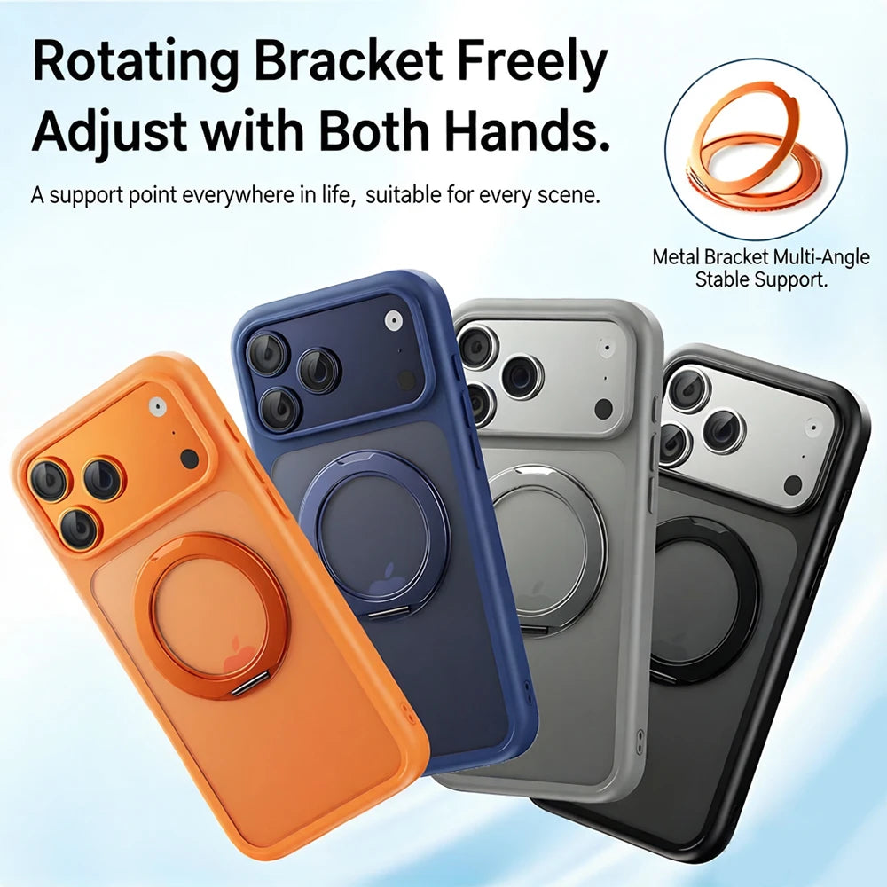 Magnetic Rotating Stand Case for iPhone