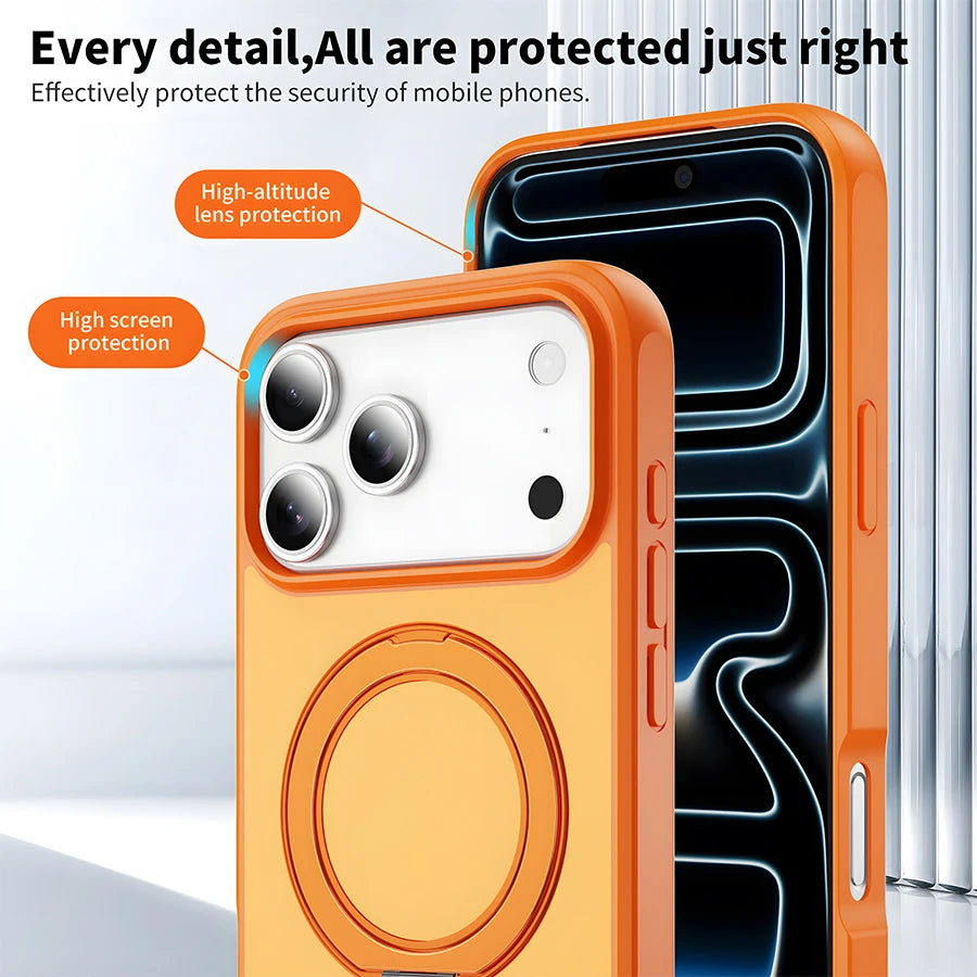 Magnetic Rotating Stand Case for iPhone