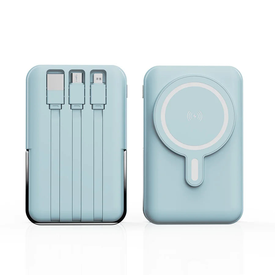 Power bank magnético de 10000mAh con soporte plegable