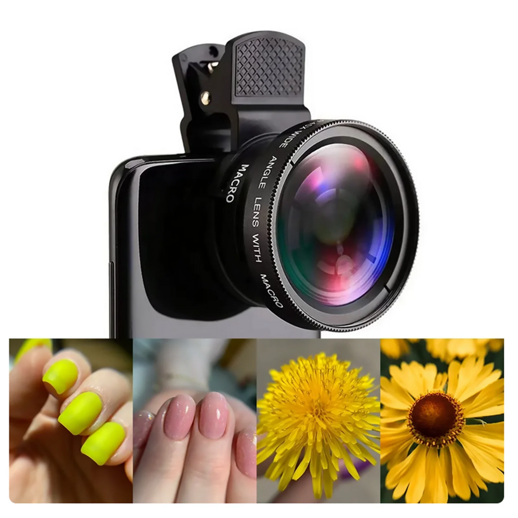 Universal 2-in-1 HD Wide-Angle & Macro Phone Lens Kit
