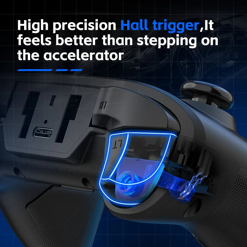 Wireless Hall Effect Game Controller for Phone, Switch & PC