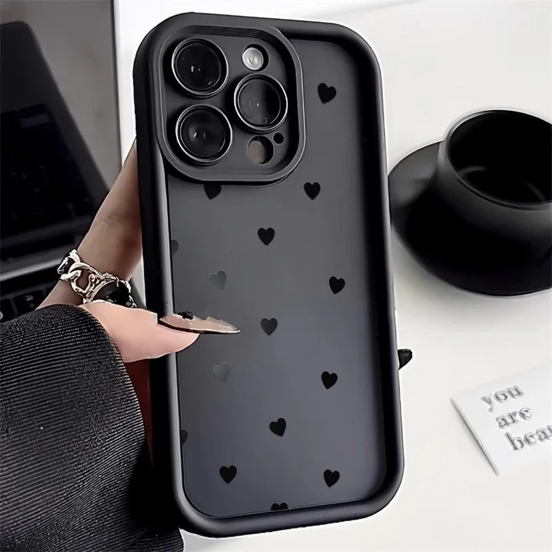 Love Heart Case for iPhone with Lanyard