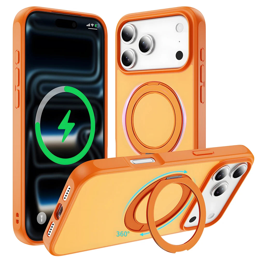Magnetic Rotating Stand Case for iPhone