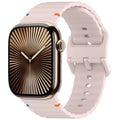 Correa deportiva de silicona con diseño ondulado para Apple Watch