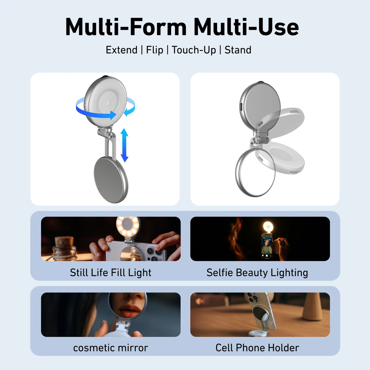 Magnetic phone camera grip for content creators – view 6