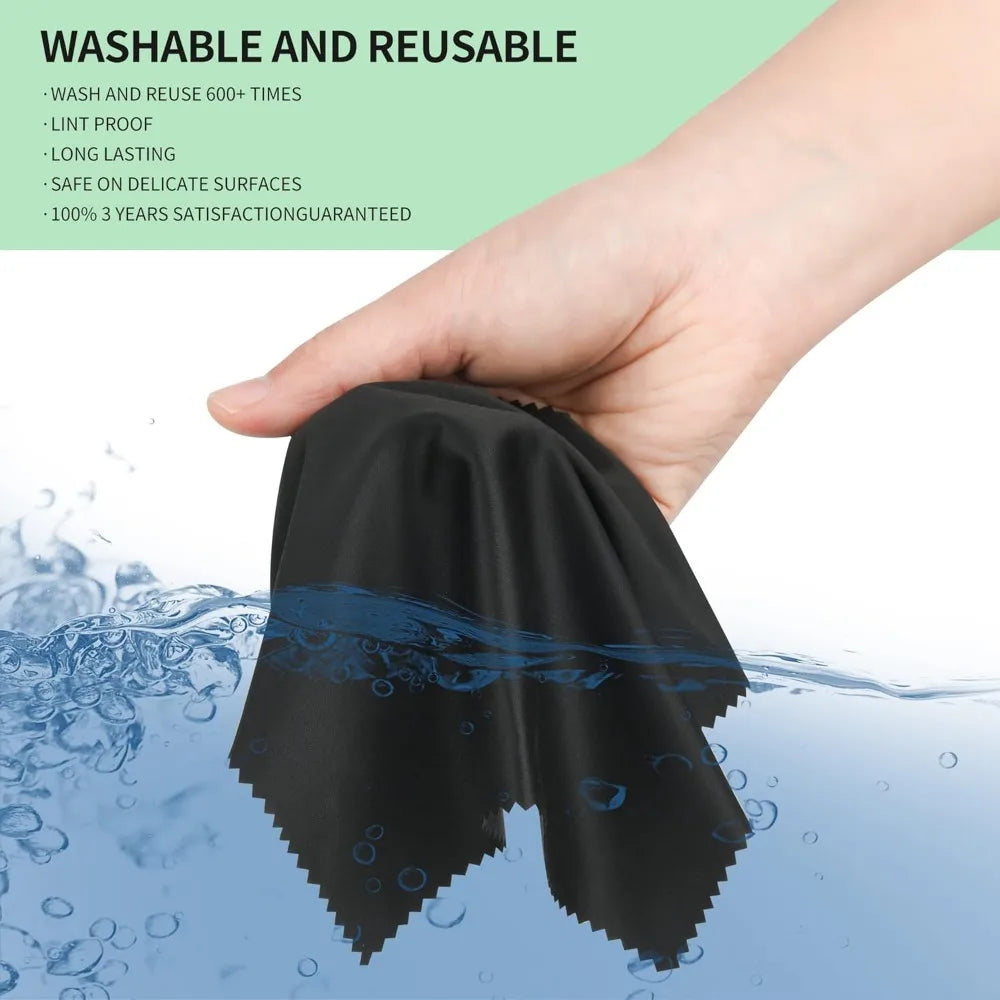 18-Pack Multicolor Microfiber Screen & Lens Cleaning Cloths