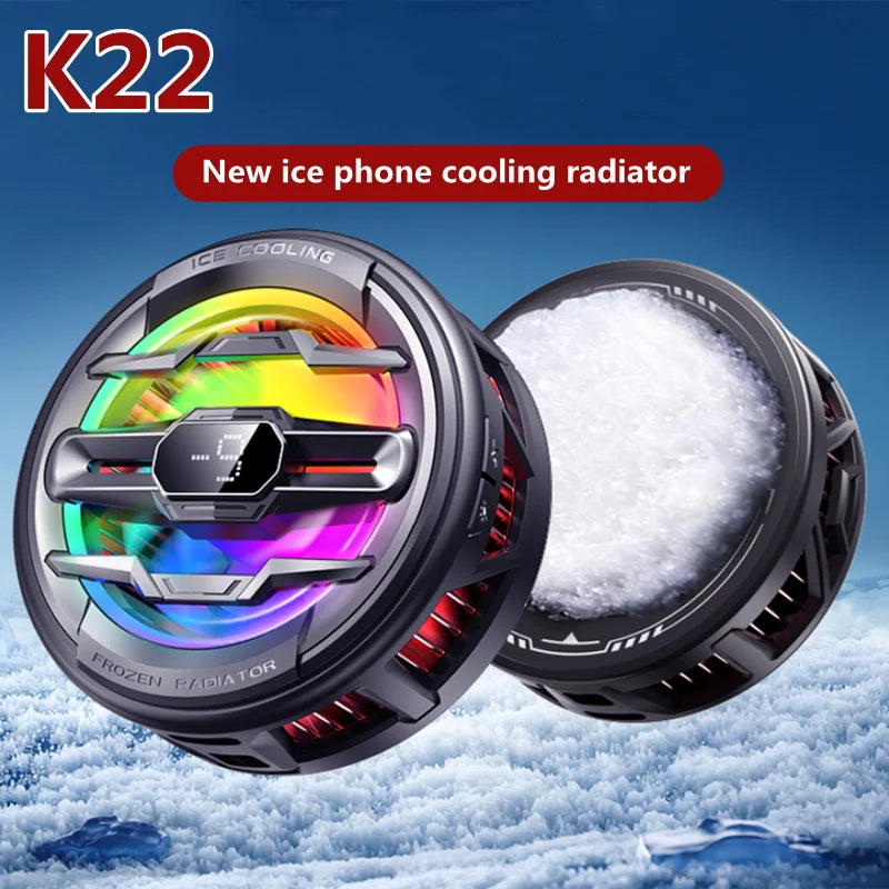 Magnetic Phone Cooler with Temperature Display