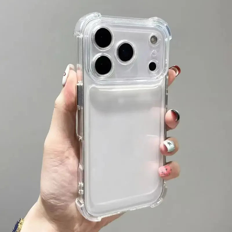 Clear Shockproof Bumper Case for iPhone