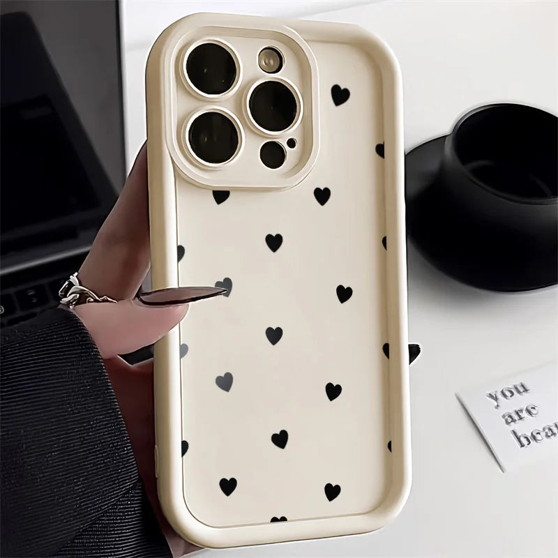 Love Heart Case for iPhone with Lanyard