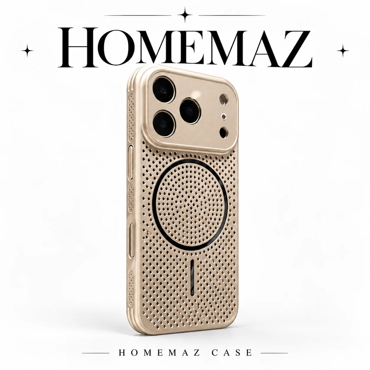 Funda magnética con disipación de calor tipo panal para iPhone