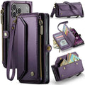 Multi-Functional RFID-Blocking Wallet Case with Crossbody Strap