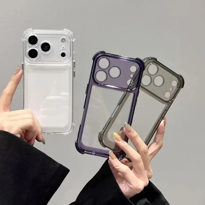 Clear Shockproof Bumper Case for iPhone