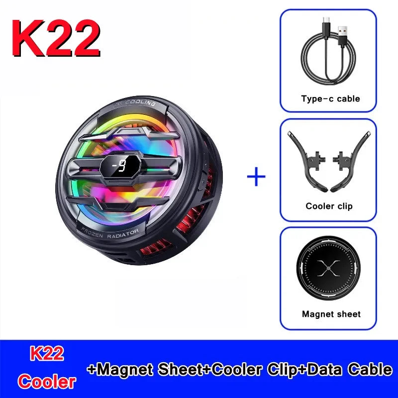Magnetic Phone Cooler with Temperature Display