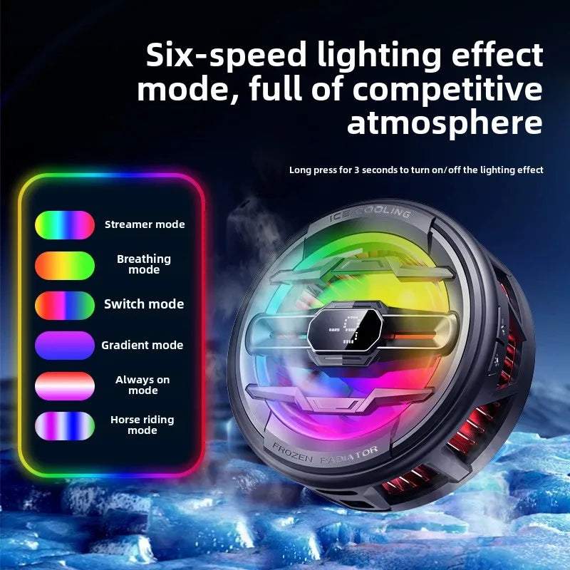 Magnetic Phone Cooler with Temperature Display