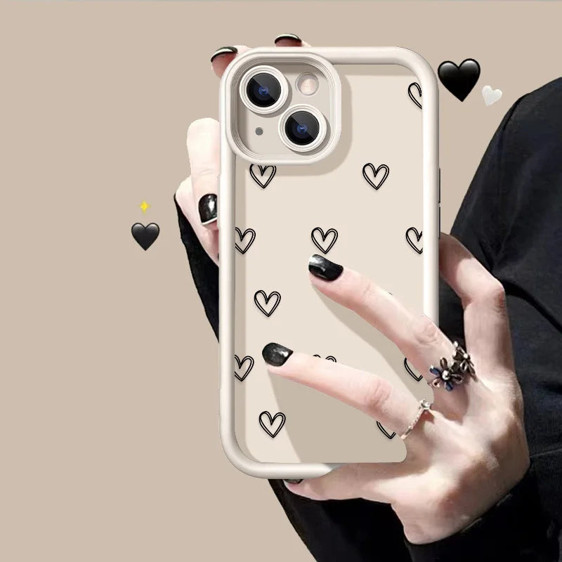 Love Heart Case for iPhone with Lanyard