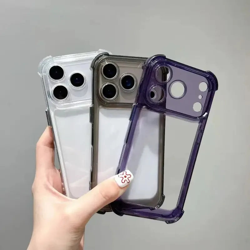 Clear Shockproof Bumper Case for iPhone