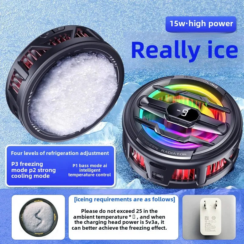 Magnetic Phone Cooler with Temperature Display
