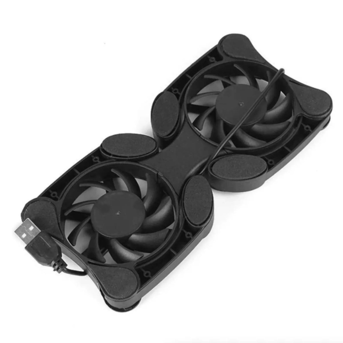 Base refrigerante y soporte plegable para portátil con doble ventilador