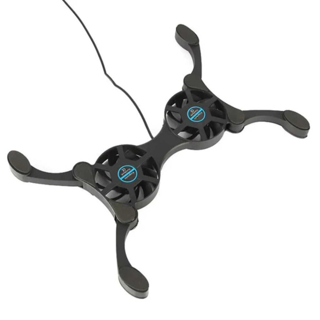 Foldable Dual-Fan Laptop Cooling Pad & Stand