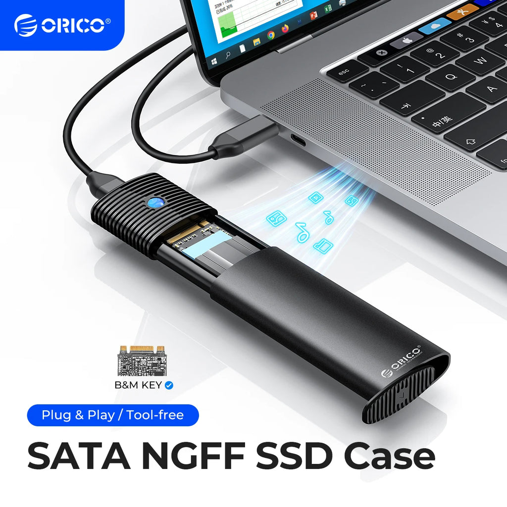 ORICO M.2 SATA NGFF USB-C SSD Enclosure