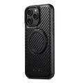 Funda con soporte magnético de fibra de carbono para iPhone