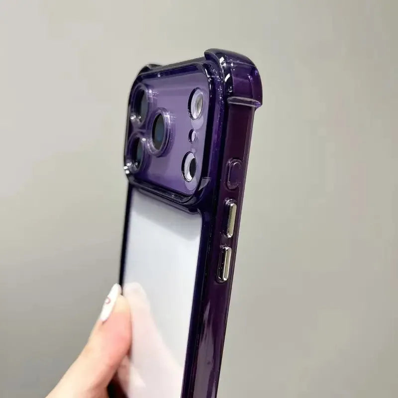 Clear Shockproof Bumper Case for iPhone
