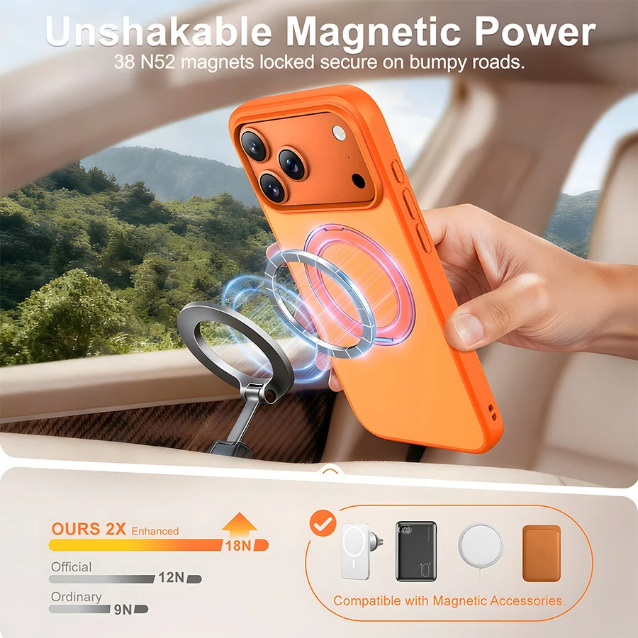 Magnetic Rotating Stand Case for iPhone