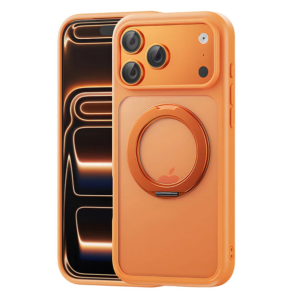 Funda con soporte magnético giratorio para iPhone
