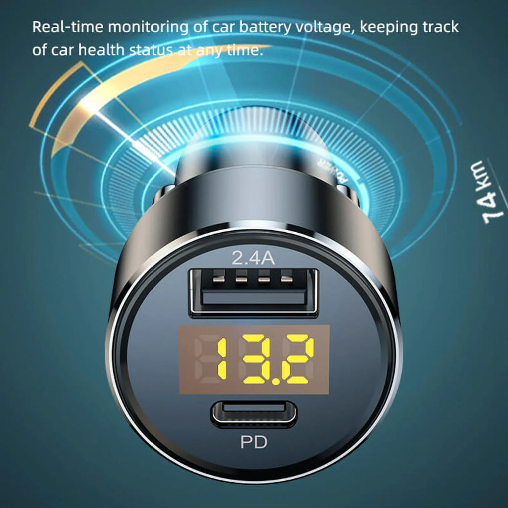 Dual Port 18W Fast Car Charger Adapter
